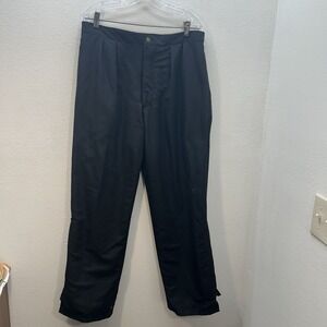 Mens Tourney Size Large Black Waterproof GORE-TEX Rain Golf Pants 34x31